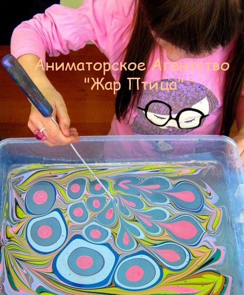рисование на воде, мастер класс Эбру